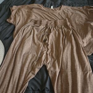 Amazon Women's Brown Pajama Set